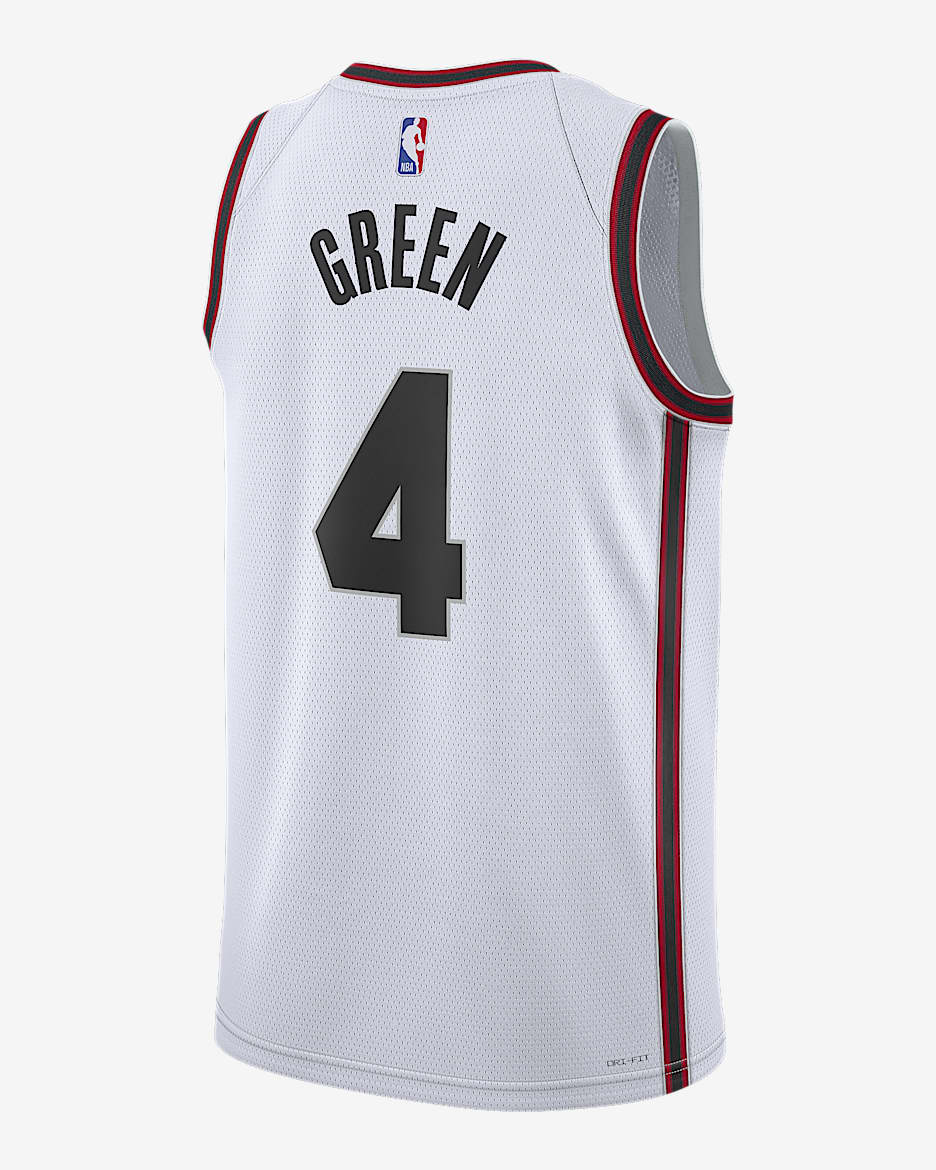 Jalen Green Houston Rockets #4 Red Icon Jersey Nike Swingman factory Size Men's Small